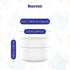 Houseables 4 Oz Plastic Containers with Lids, Body Butter Jars, Lotion Container, White, 118 ML/Gram Capacity, 12 Pack,