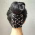 Lovef Comb Hair Clips for Women and Girls - Stylish Tribal Accessories (White, Black, Gold)