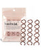 Kitsch Spin Pins for Hair - Mini Spiral Bobby Pins for Stylish Hairdos, 3pc Set, Brown