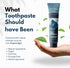 Zooba Recommended Natural Fluoride Free Toothpaste with Hydroxyapatite Remineralizing Whitening Bentonite Clay, Vegan