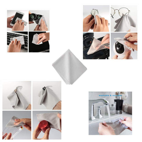 Push-in Eyeglass Nose Pads, BEHLINE Soft Silicone Air Cushion Replacement Nosepad, Clear (5 Pairs)