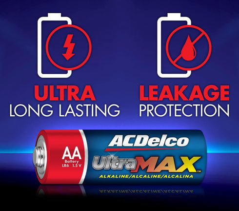 ACDelco UltraMAX 20-Count AA Batteries, Alkaline Battery with Advanced Technology