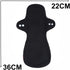 7PCS Reusable Washable Incontinence Cloth Pads, 6PCS Heavy Flow Bamboo Charcoal Sanitary Pads