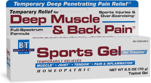 Nature's Way Boericke & Tafel Sports Gel, Relief for Deep Muscle, Joint, Tendon, & Back Pain and Inflammation,