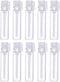 Teensery 100 Pcs Empty Mini Glass Perfume Sample Bottles, Refillable Vial Containers with Clear Cap (2ml)