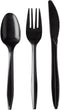 250 Plastic Cutlery Packets, Knife Fork Spoon Napkin Salt Pepper Sets, Individually Wrapped Disposable Silverware