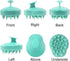 See You Always Hair Scalp Massager Shampoo Brush - Green Silicone Comb for Scalp Care Hair Wash