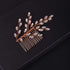 Wedding Bridal Rose Gold Hair Accessories - Crystal Hair Comb, Rhinestone Headpiece (rose gold)