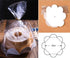 Mistari Clear Plastic Bake Bags, Cellophane Treat Bags for Bakery Gift Packaging, 20 Pack with Gold Ribbon