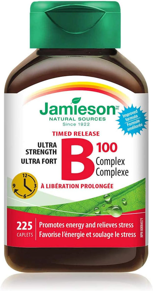 Jamieson Timed Release B100 Complex, 225 Caplets.