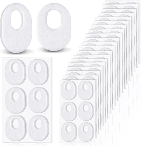 WILLBOND 120 Pcs Soft Felt Callus Pads, Oval Shape Corn Pads for Bottom of Foot, Adhesive Foot Corn Pads for Men &
