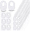 WILLBOND 120 Pcs Soft Felt Callus Pads, Oval Shape Corn Pads for Bottom of Foot, Adhesive Foot Corn Pads for Men &