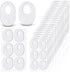 WILLBOND 120 Pcs Soft Felt Callus Pads, Oval Shape Corn Pads for Bottom of Foot, Adhesive Foot Corn Pads for Men &