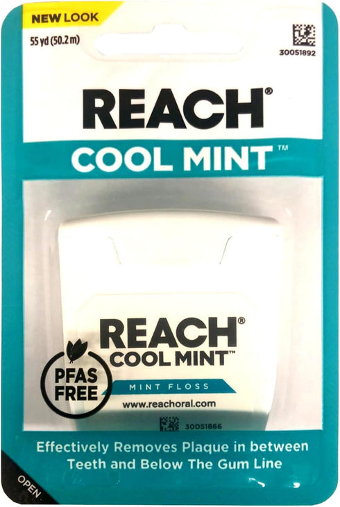 REACH Dental Floss, 6 Count, Cool Mint