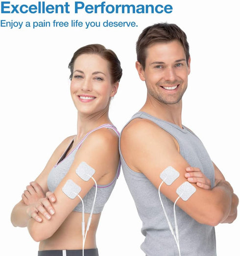 TENS Unit Muscle Stimulator, Easy@Home Electronic Pulse Massager, Pain Management Device with Backlit LCD Display, OTC