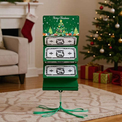 QHUDLV Holder,10 Christmas Surprise Money Holder - Christmas Money or Gift Card Slots Surprise Xmas Gift Card Holde r