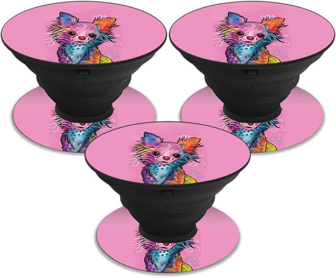 MightySkins Skin for PopSocket - Chihuahua Rainbow | Unique Vinyl Decal Wrap Cover | Durable, Easy to Apply, Made in USA