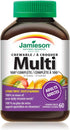 Jamieson 100% Complete Chewable Multivitamin for Adults, Citrus Twist, 60 Chewable Tablets