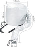 Portable Hair Dryer Bonnet Attachment - Hair Styling, Color, and Conditioning, Silver