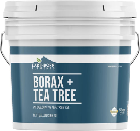 Earthborn Elements Borax with Tea Tree Essential Oil, 1 Gallon Bucket, Laundry Booster, Refreshing Scent