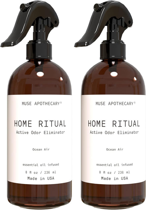 Muse Apothecary Home Ritual Active Odor Eliminator Spray - 8oz, Ocean Air - Furniture & Bathroom Deodorizer