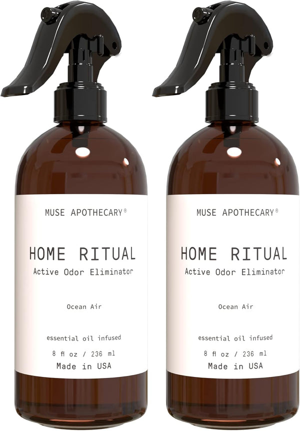 Muse Apothecary Home Ritual Active Odor Eliminator Spray - 8oz, Ocean Air - Furniture & Bathroom Deodorizer