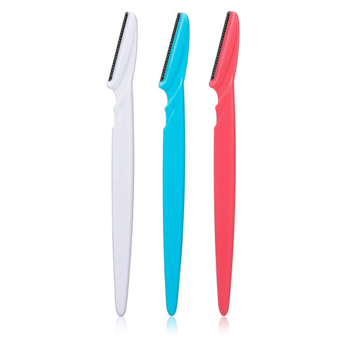 Opaz Touch-Up Eyebrow Razor - Dermaplaning Tool and Facial Razor with Precision Guide Cover, 3 Pack Skin Care Kit