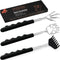 3 Pack Back Scratcher, Metal Portable Telescoping Tool with Rubber Handles, Extendable Massager for Gifts