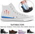 SQHT Heel Lift for Achilles Tendonitis and Leg Length Discrepancy, Shoe Inserts for Men and Women (Blue&Beige, Small)