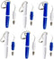 6PCS Portable Dental Picks - Reusable Teeth Stain Remover, Mini Travel Plaque and Tartar Remover Dental Tool Set with