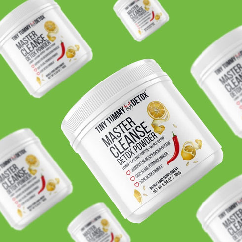 Tummy 3 6.34oz Tiny Master Cleanse Lemonade Diet - Day Juice Cleanse Plant-Based Detox Powder Supplement with Lemon