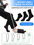 Sock Aid with Foam Handles Flexible Sock Aid Device with Long Rope - Sock Aids for Putting on Socks, Sock Helpers