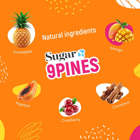 9Pines Sugar Splash - 2oz Pineapple Shot and Cocktail Mixer (1-Pack Single Shot) - for Men and Women