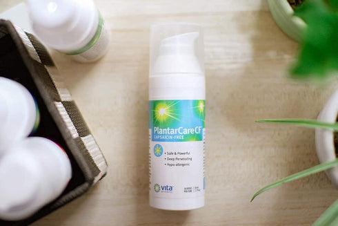 Vita Sciences PlantarCare CF, Fast Acting Cream for Plantar Area, Capsaicin-Free Formula