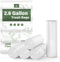Jaoul Small Garbage Bags, 2.6 Gallon, 100 Counts, Tear & Leak Resistant Bathroom Trash Can Liners, White