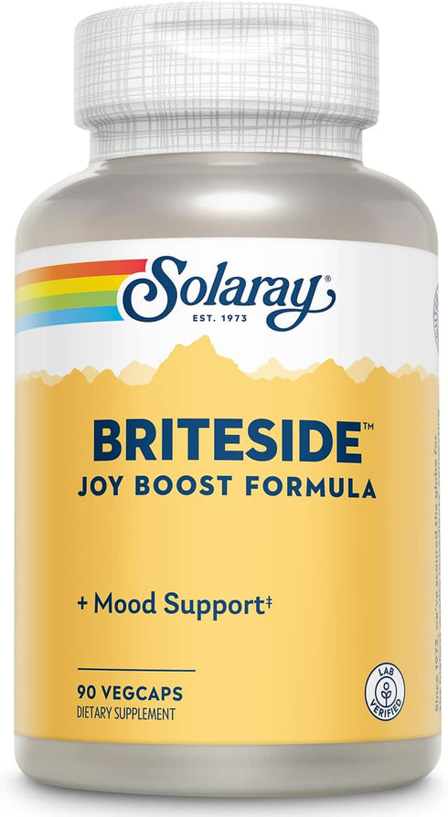 SOLARAY BriteSide, 90 Vegetarian Capsules with St. John's Wort, DL-Phenylalanine, L-Dopa, GABA & Lithium