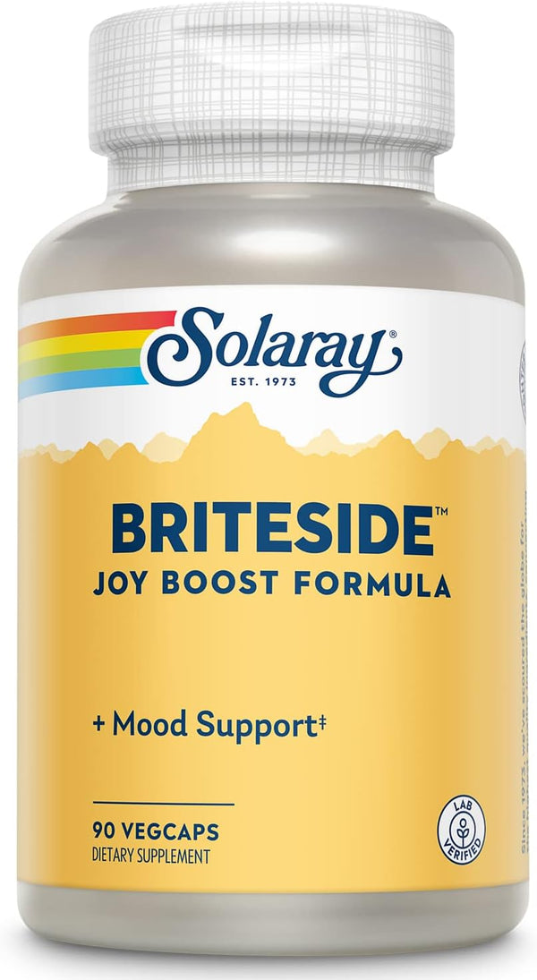 SOLARAY BriteSide, 90 Vegetarian Capsules with St. John's Wort, DL-Phenylalanine, L-Dopa, GABA & Lithium