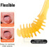 Silicone Baby Toothbrush & Tongue Cleaner, Infant Toothbrush 0-6 & 6-12 Months, Baby Oral Cleaner