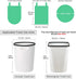 PetsHome 6 Gallon Trash Bags, 120 Count, Extra Thick, Leak Proof Rubbish Bags for Home Office Trash Can, Green