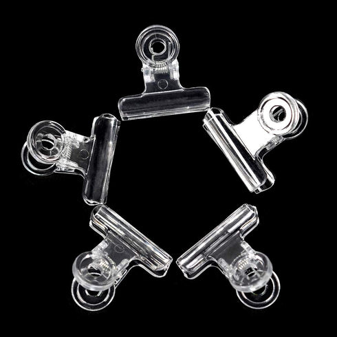 KADS Nail Extension Clips, 5pcs C Curve Pinching Clips, Multi-functional Clamp, 4 Colors for Acrylic Nails