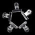 KADS Nail Extension Clips, 5pcs C Curve Pinching Clips, Multi-functional Clamp, 4 Colors for Acrylic Nails
