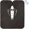 visesunny Tuxedo Barber Cape with Black Bow Tie, Anti-Static Hair Cutting Cape, Water-Resistant