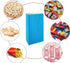 KEYYOOMY Mini Blue Paper Bags, Blue Party Favor Bags, Small Goodie Bag, 24 CT