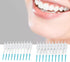 Interdental Brush, Floss Toothpick Brush Eliminate Bad Breath Portable Safe 200pcs Plaque Removal for Travel for Oral Care (Mint Green)