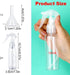 Jeffdad 2 Pack Plastic Spray Bottles, 3.5oz Clear Refillable Container for Water, Essential Oils, Cleaning Solutions