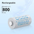 3.7 Volt 116340 Rechargeable Battery 2800mAh 4 Pack for LED Flashlight, Headlamps, etc.