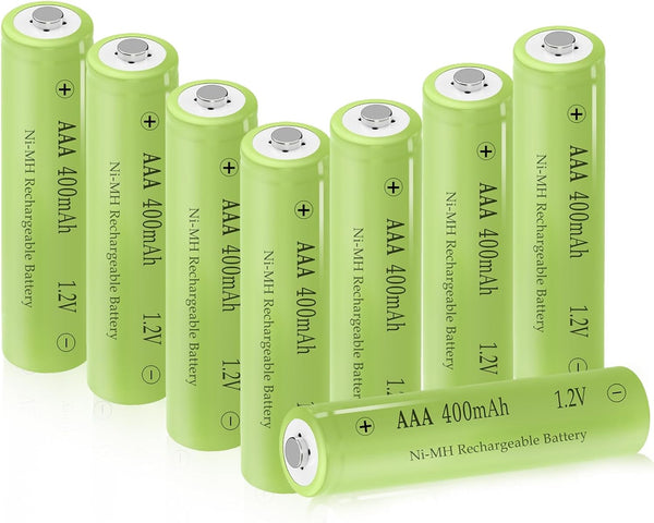 Teneyuuo 1.2V AAA 400mAh Ni-MH Rechargable Batteries, Triple A Rechargeable 1.2 Volt Battery
