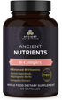 Ancient Nutrition Vitamin B Complex Supplement, 60 Capsules, 8 Balanced B-Vitamins, Supports Healthy Energy Levels,
