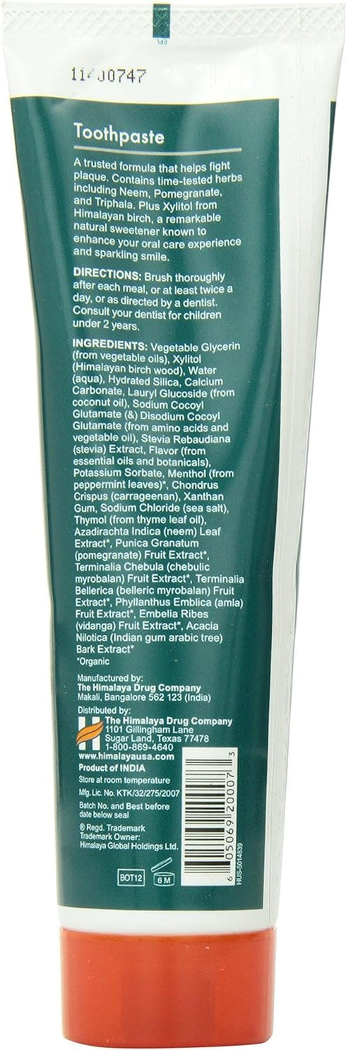 Himalaya Herbal Healthcare Neem & Pomegranate Toothpaste, 5.29 Ounce Net Wt. (Pack of 6)