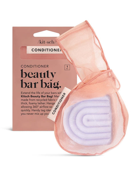 Kitsch Bar Soap Saver Bag – Recycled Mesh Pouch for Body Wash, Conditioner & Shampoo Bars, Eco-Friendly Holder